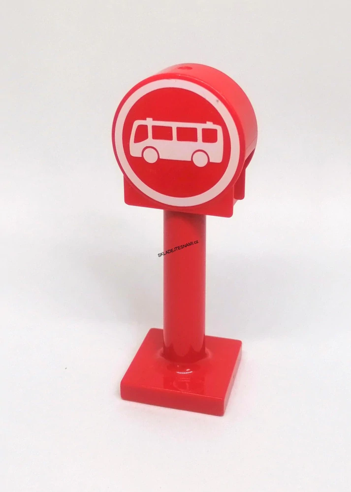 H769b DUPLO HRANÁ DOPRAVNÍ ZNAČKA AUTOBUSOVÁ ZASÁTVKA