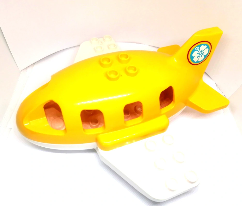 H858 DUPLO HRANÉ LETADLO ŽLUTÉ S PODVOZKEM