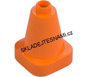 H877 DUPLO HRANÝ DOPRAVNÍ KUŽEL ORANŽOVÝ