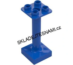 H923 DUPLO HRANÝ SLOUP 2X2 NOPKŮ 11,5 cm x 3,2 cm x 3,2 cm MODRÝ