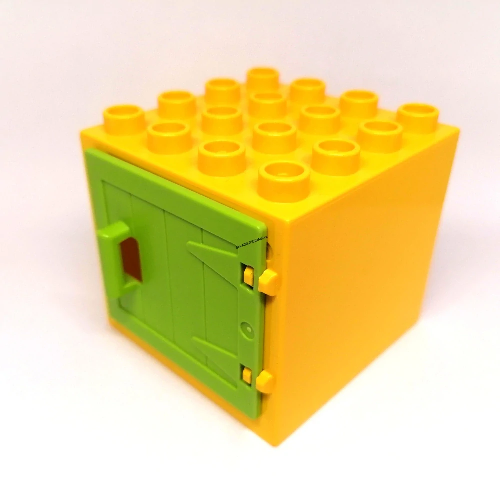 H929 DUPLO HRANÉ OKNO ŽLUTÉ ZELENA OKENICE