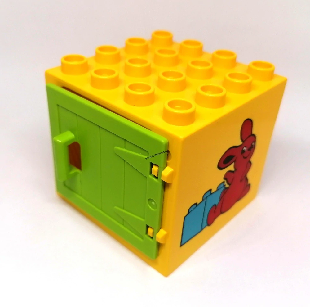 H930 DUPLO HRANÉ OKNO ŽLUTÉ ZELENA OKENICE SE ZAJÍČKEM