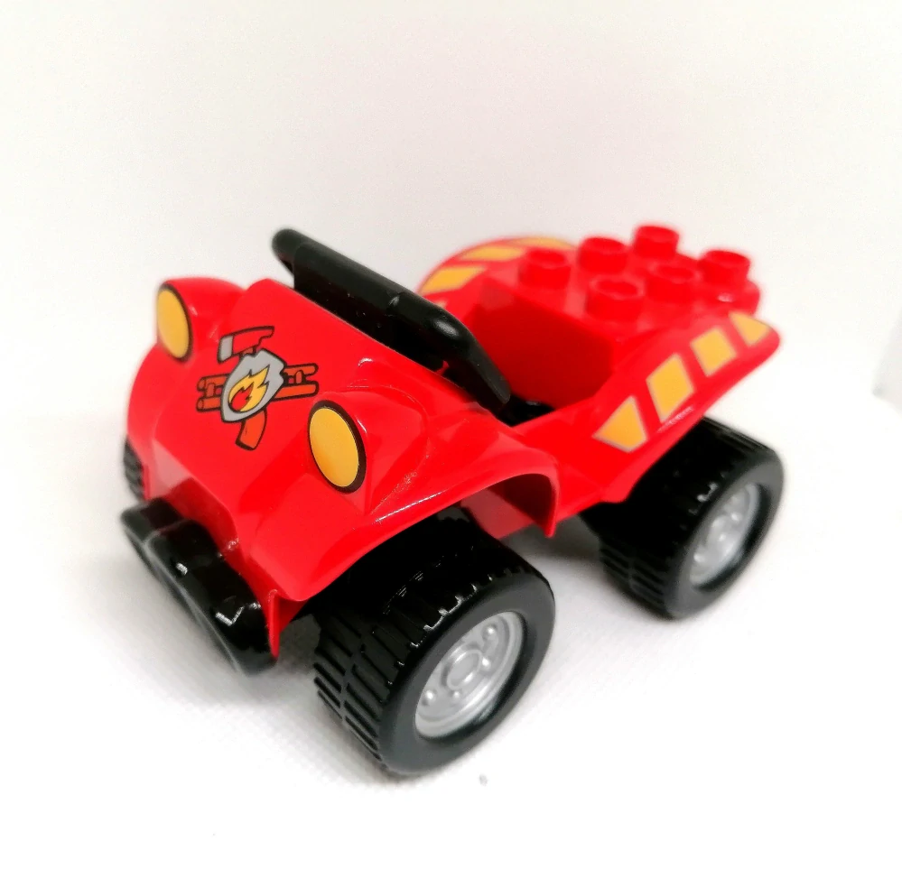 H973 DUPLO HRANÉ ČERVENÁ ČTYŘKOLKA HASIČSKÁ
