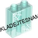 H1000 DUPLO HRANÁ KOSTIČKA PRŮHLEDNÁ MODRÁ POTISK PAVUČINY