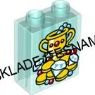 H1021 DUPLO HRANÁ KOSTIČKA PRŮHLEDNÁ VYSOKÁ POTISK POKLAD