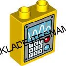 H1023 DUPLO HRANÁ KOSTIČKA VYSOKÁ ŽLUTÁ POTISK OVLÁDACÍ PANEL