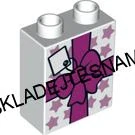 H1026 DUPLO HRANÁ KOSTIČKA BÍLÁ POTISK RŮŽOVÁ MAŠLE DÁREK
