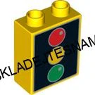 H1035 DUPLO HRANÁ KOSTIČKA VYSOKÁ ŽLUTÁ POTISK SEMAFOR