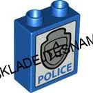 H1046 DUPLO HRANÁ KOSTIČKA VYSOKÁ POTISK POLICEJNÍ ZNAK MODRÝ