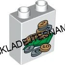 H1047 DUPLO HRANÁ KOSTIČKA BÍLÁ VYSOKÁ POTISK PENÍZE