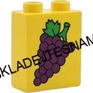 H1092 DUPLO HRANÉ KOSTKA VYSOKÁ POTISK MODRÝ HROZEN VÍNA