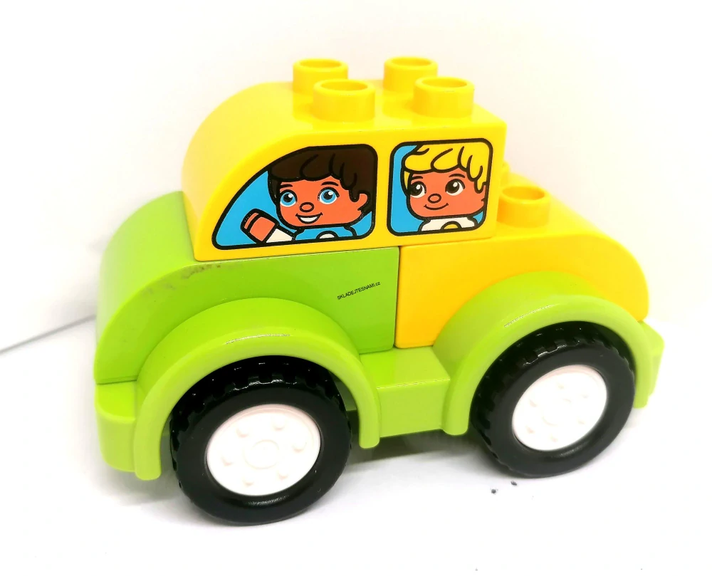 H1115 DUPLO HRANÉ AUTÍČKO MINI ŽLUTOZELENÉ