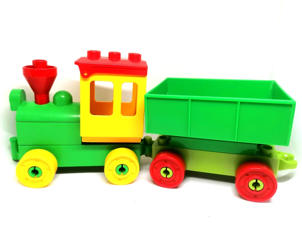 H1119 DUPLO HRANÝ VLAK LOKOMOTIVA S NÁKLADNÍM VAGONEM