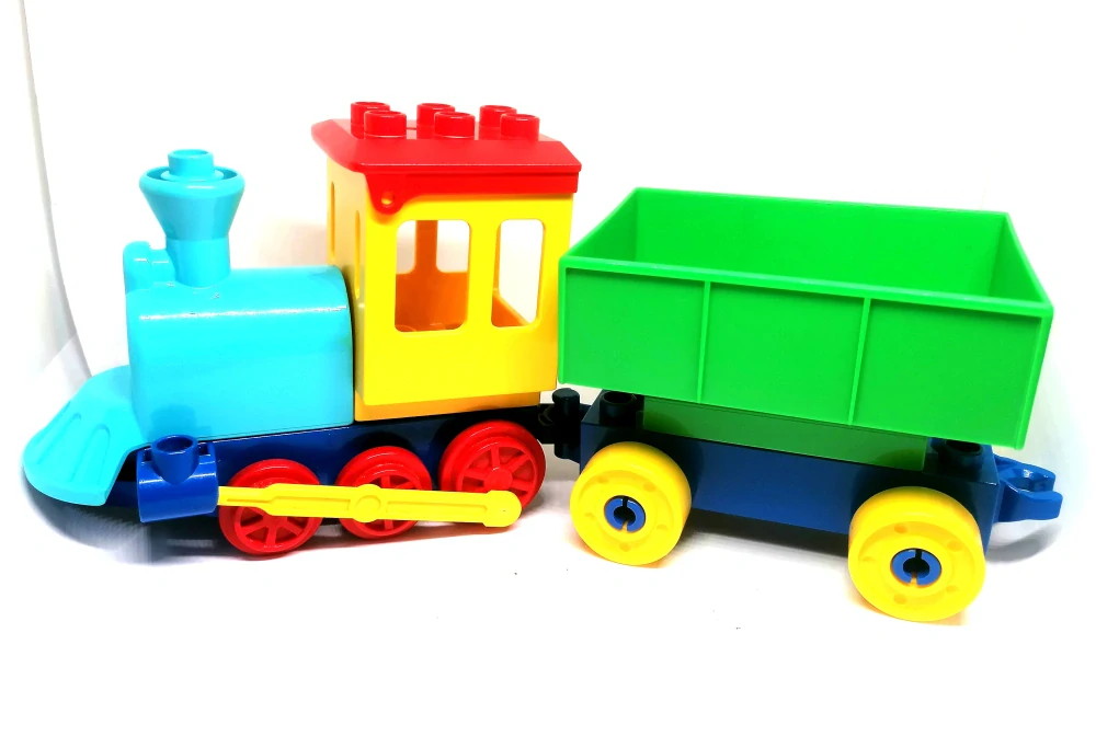 H1121 DUPLO HRANÝ VLAK LOKOMOTIVA S NÁKLADNÍM VAGONEM