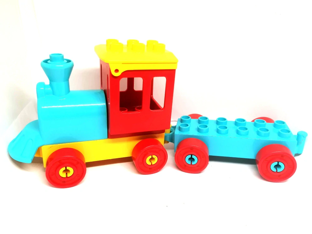 H1123 DUPLO HRANÝ VLAK LOKOMOTIVA S NÁKLADNÍM VAGONEM