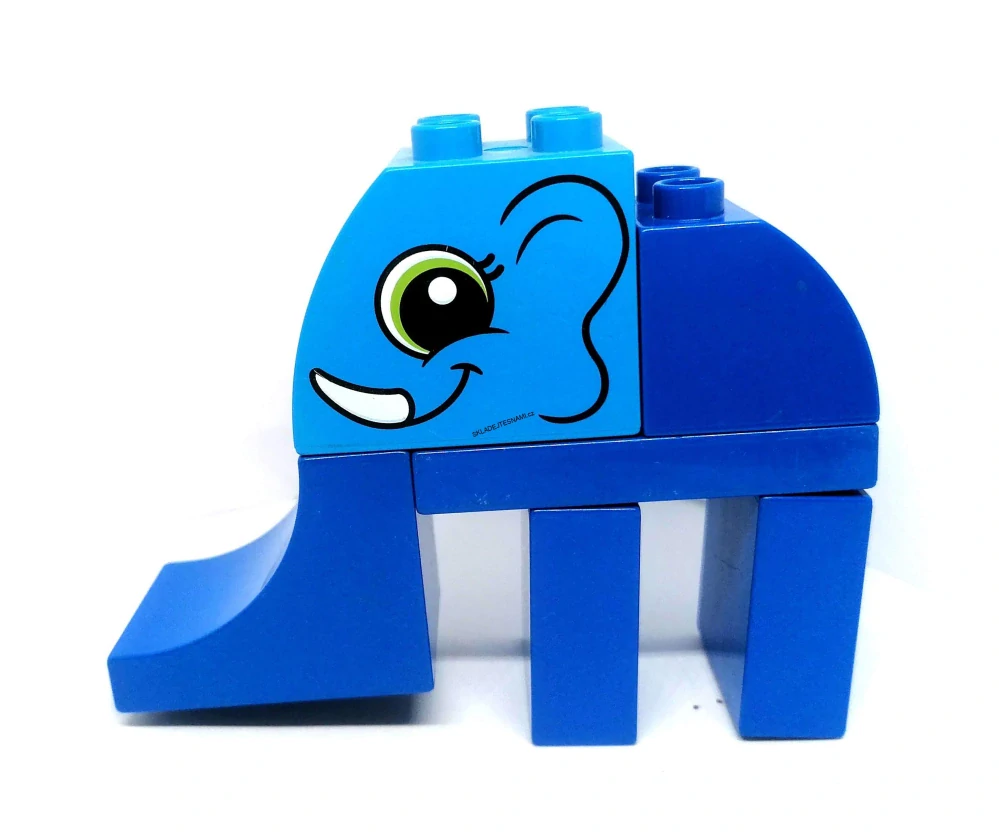 H1161 DUPLO HRANÉ ZVÍŘE Z KOSTEK MODRÝ SLON
