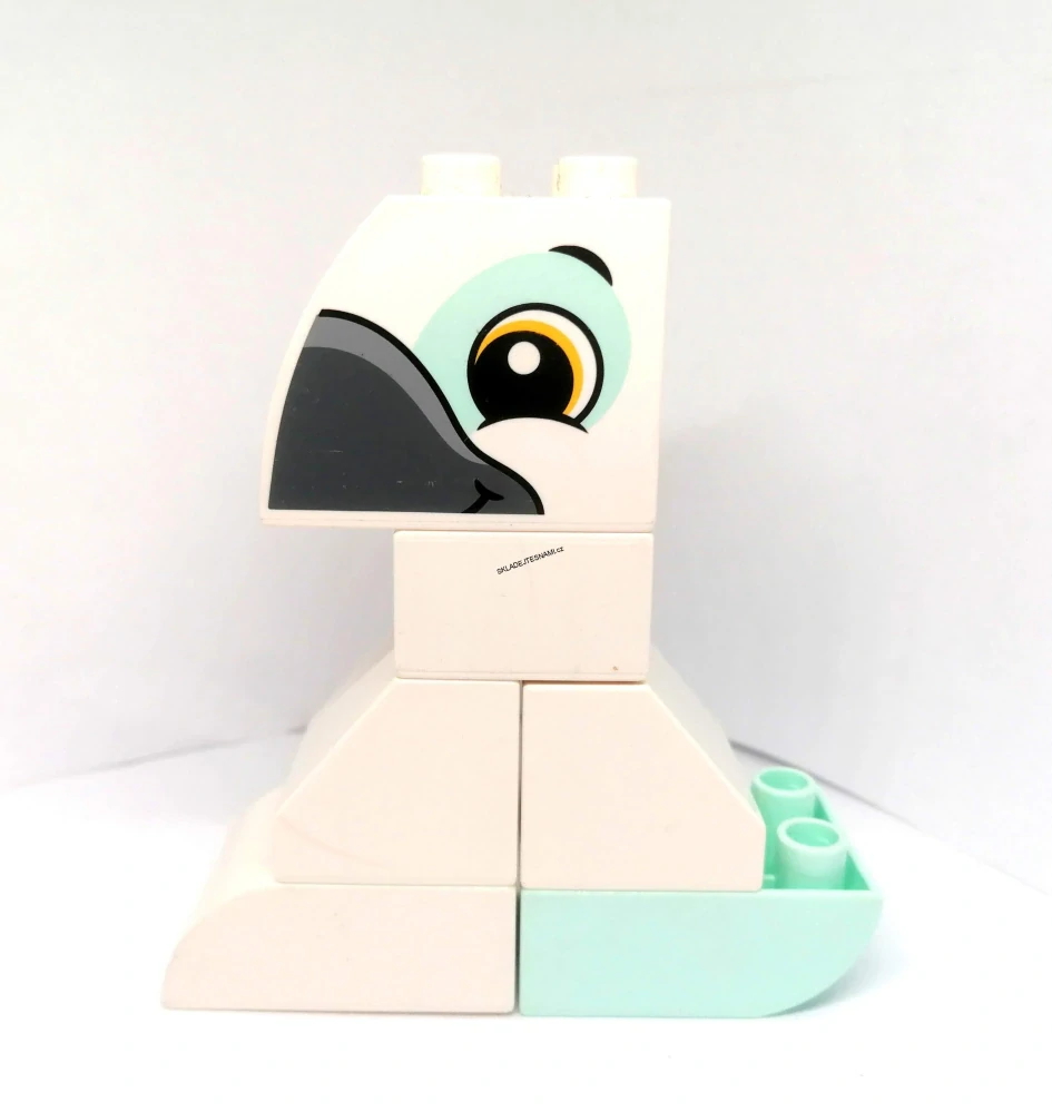 H1162 DUPLO HRANÉ ZVÍŘE Z KOSTEK BÍLÝ PAPOUŠEK