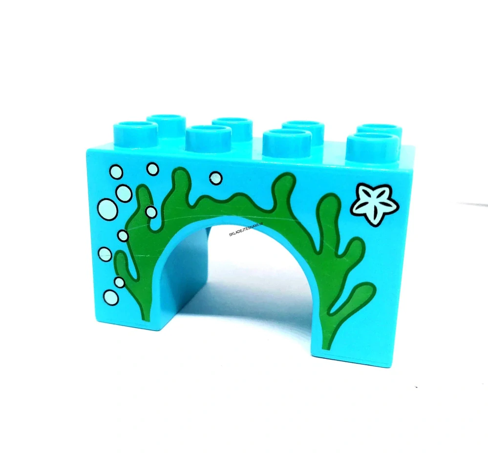 H1188 DUPLO HRANÁ KOSTKA OBLOUK TYRKYSOVÝ MOŘE