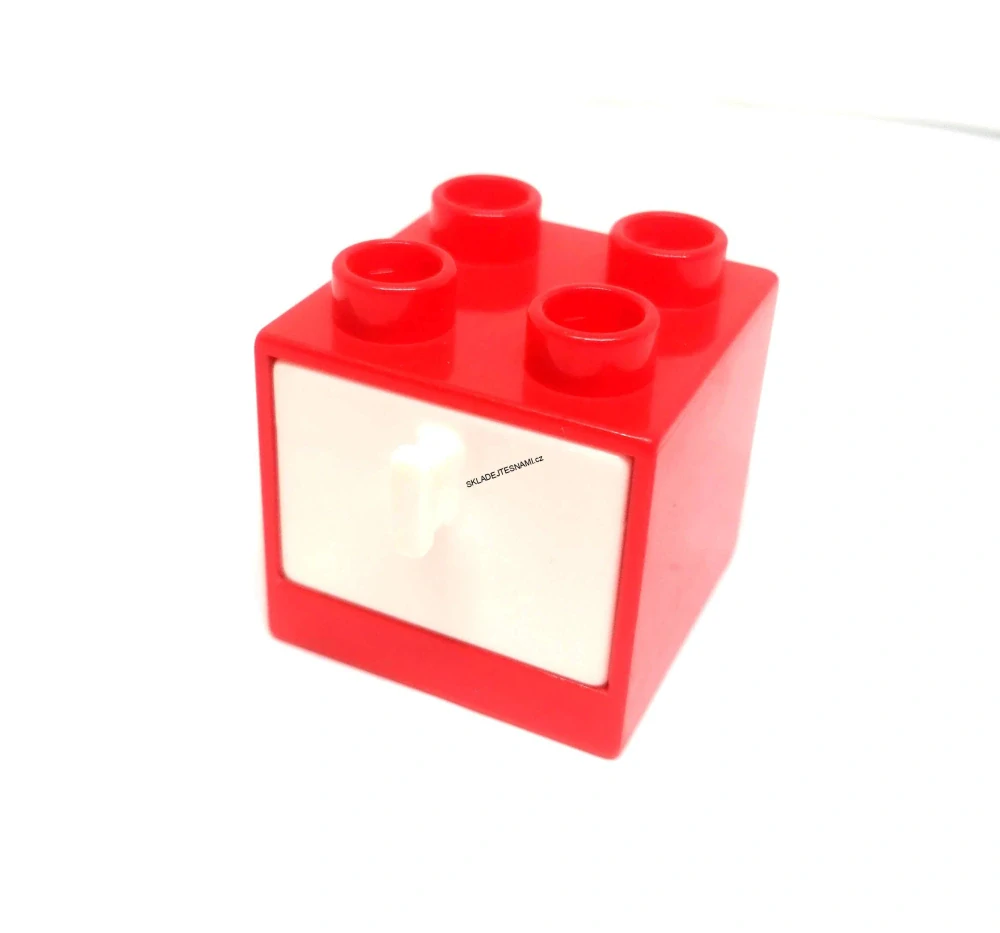 H1206 DUPLO HRANÁ SKŘÍŇKA SE ŠUPLÍKEM ČERVENÁ