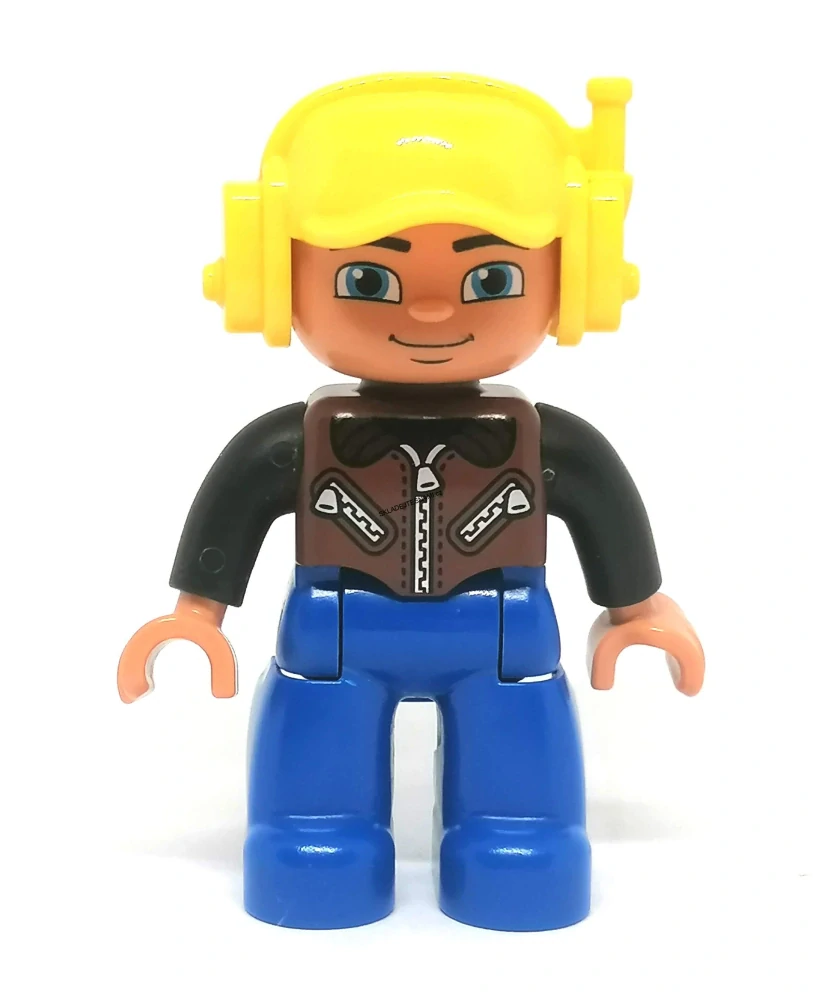 H1212 DUPLO HRANÁ FIGURKA MUŽ PRACOVNÍK LETIŠTĚ PILOT