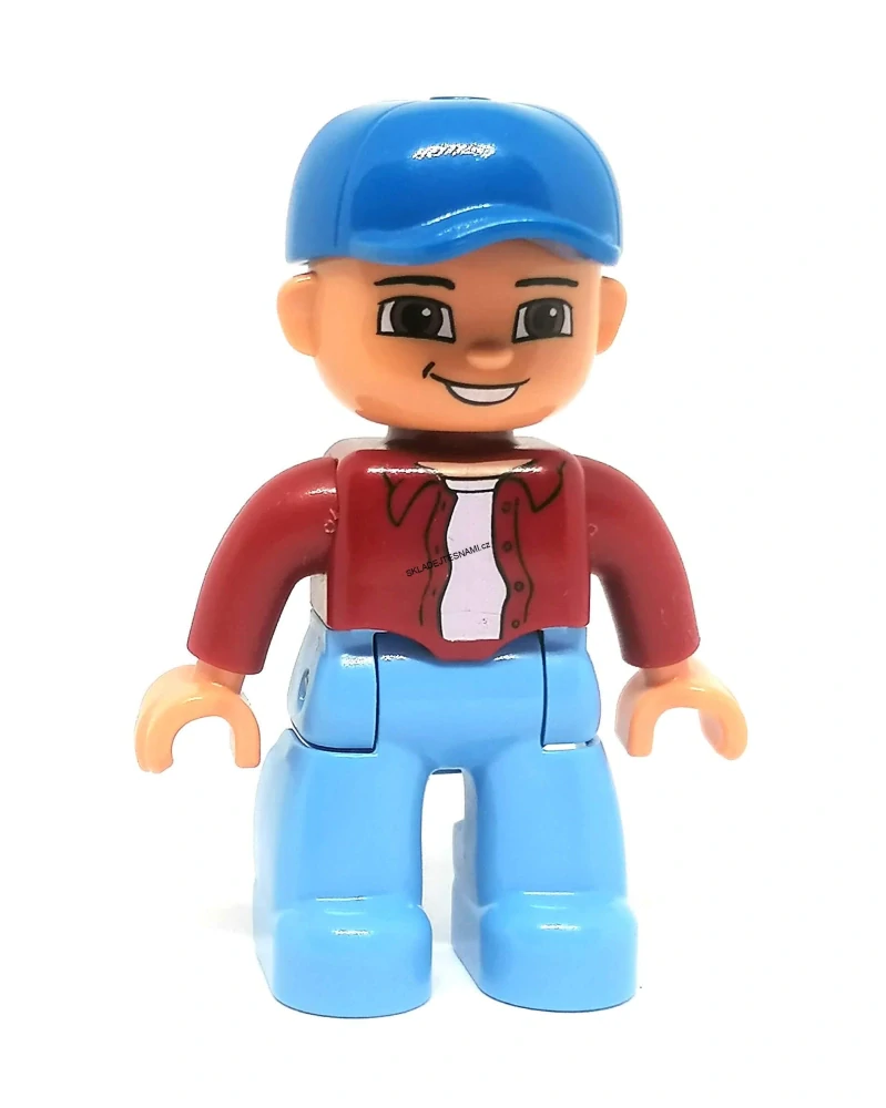 H1236 DUPLO HRANÁ FIGURKA MUŽ VE VÍNOVÉ KOŠILI