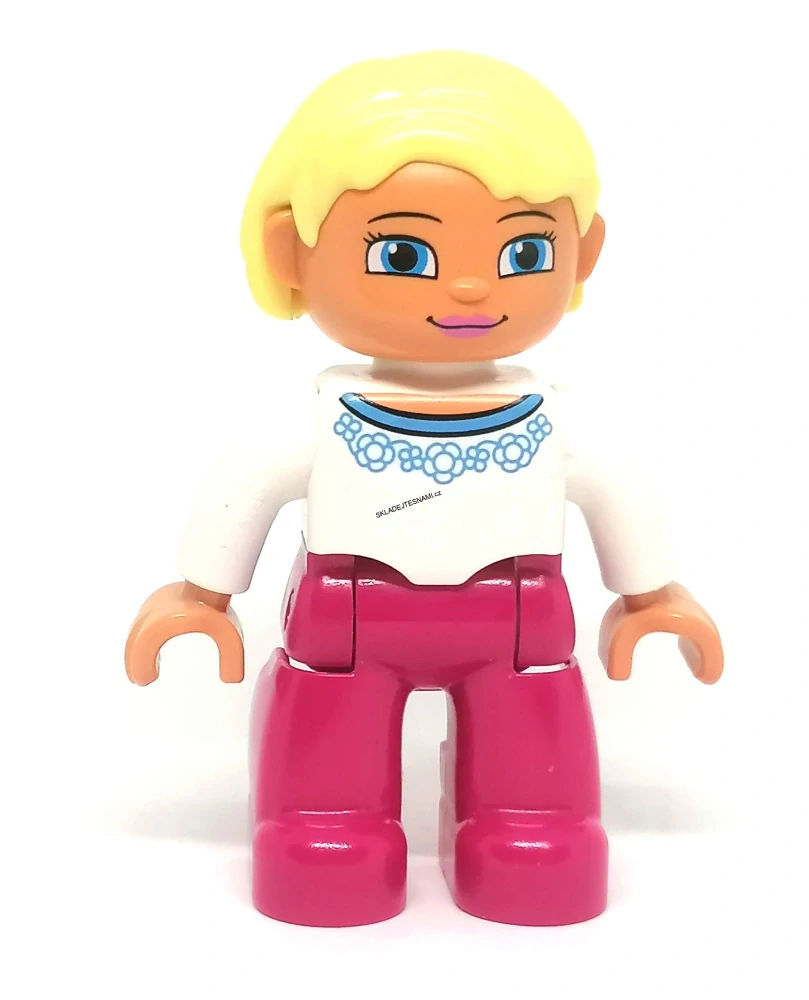 H1253 DUPLO HRANÁ FIGURKA ŽENA MAMINKA BLOND VLASY