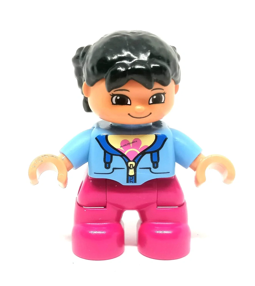 H1263 DUPLO HRANÁ FIGURKA HOLČIČKA VÍNOVÉ KALHOTY