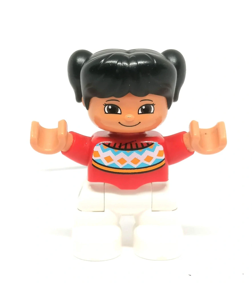 H1266 DUPLO HRANÁ FIGURKA HOLČIČKA BÍLÉ KALHOTY