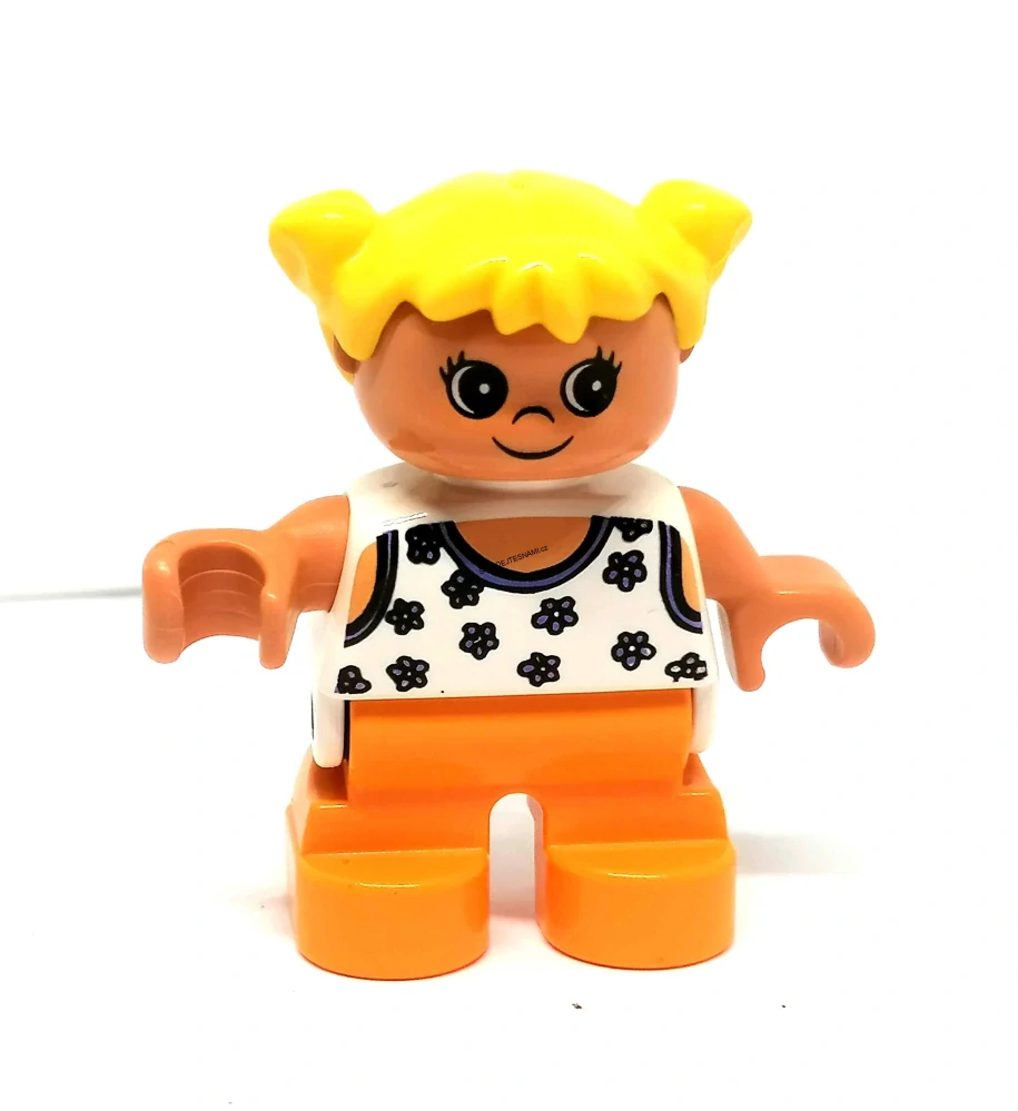 H1280 DUPLO HRANÁ FIGURKA HOLČIČKA V ORANŽOVÉM
