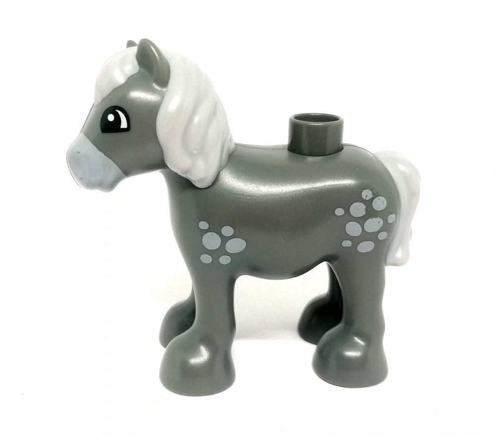 H1294 DUPLO HRANÝ KŮŇ MALÝ PONÍK ŠEDÝ