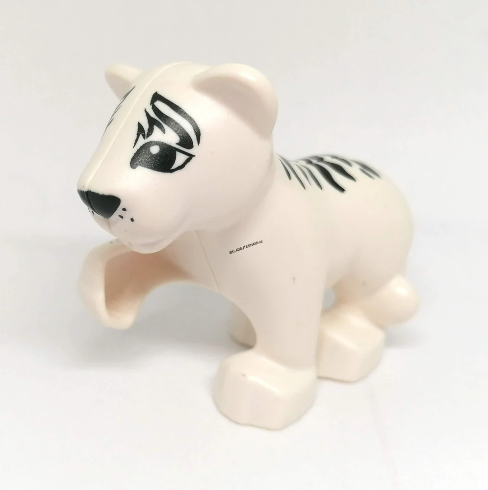 H1299 DUPLO HRANÉ BÍLÉ LVÍČE PRUHOVANÉ