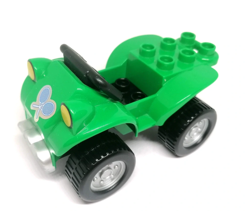H1343 DUPLO HRANÁ ZELENÁ ČTYŘKOLKA ŠEDÁ KOLA