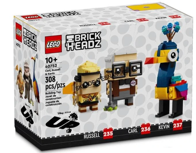 40752 LEGO BRICK HEADZ CARL, RUSSELL A KEVIN
