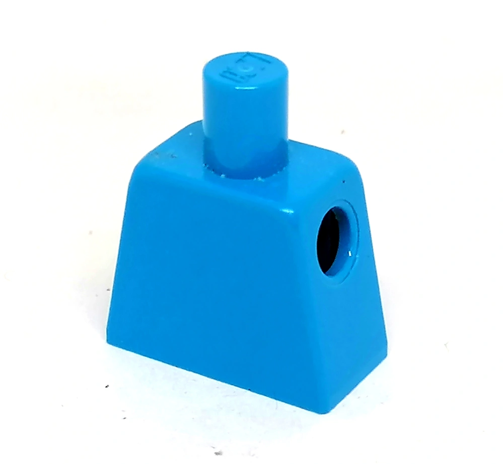 X566 LEGO HRANÝ DÍL TRUP BEZ PAŽÍ TYRKYSOVÁ BEZ POTISKU