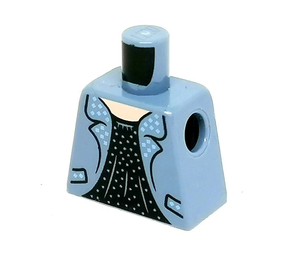 X579 LEGO HRANÝ DÍL TRUP BEZ PAŽÍ ŠEDÉ DÁMSKÉ SAKO
