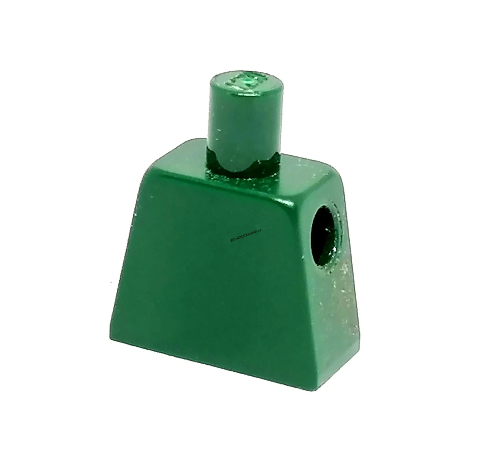 X591 LEGO HRANÝ DÍL TRUP BEZ PAŽÍ TMAVĚ ZELENÁ BEZ POTISKU