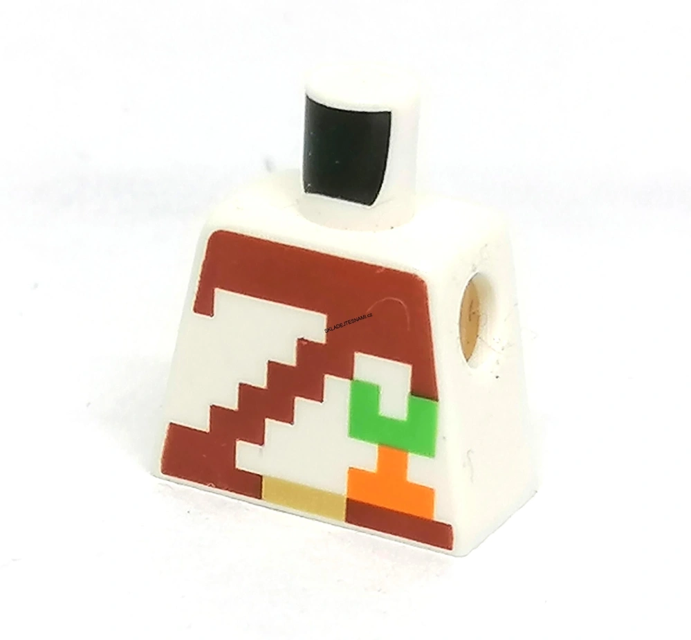 X594 LEGO HRANÝ DÍL TRUP BEZ PAŽÍ BÍLÝ MINECRAFT
