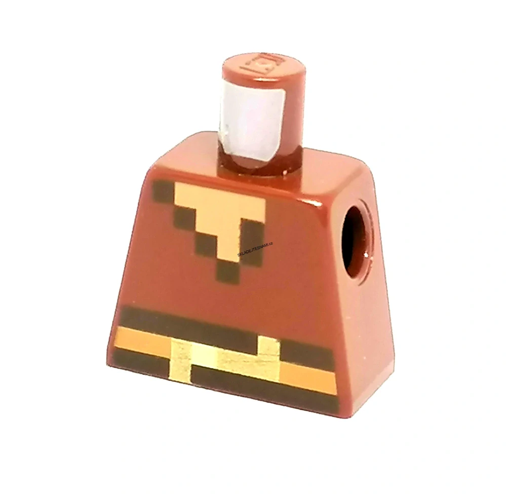 X595 LEGO HRANÝ DÍL TRUP BEZ PAŽÍ HNĚDÝ MINECRAFT