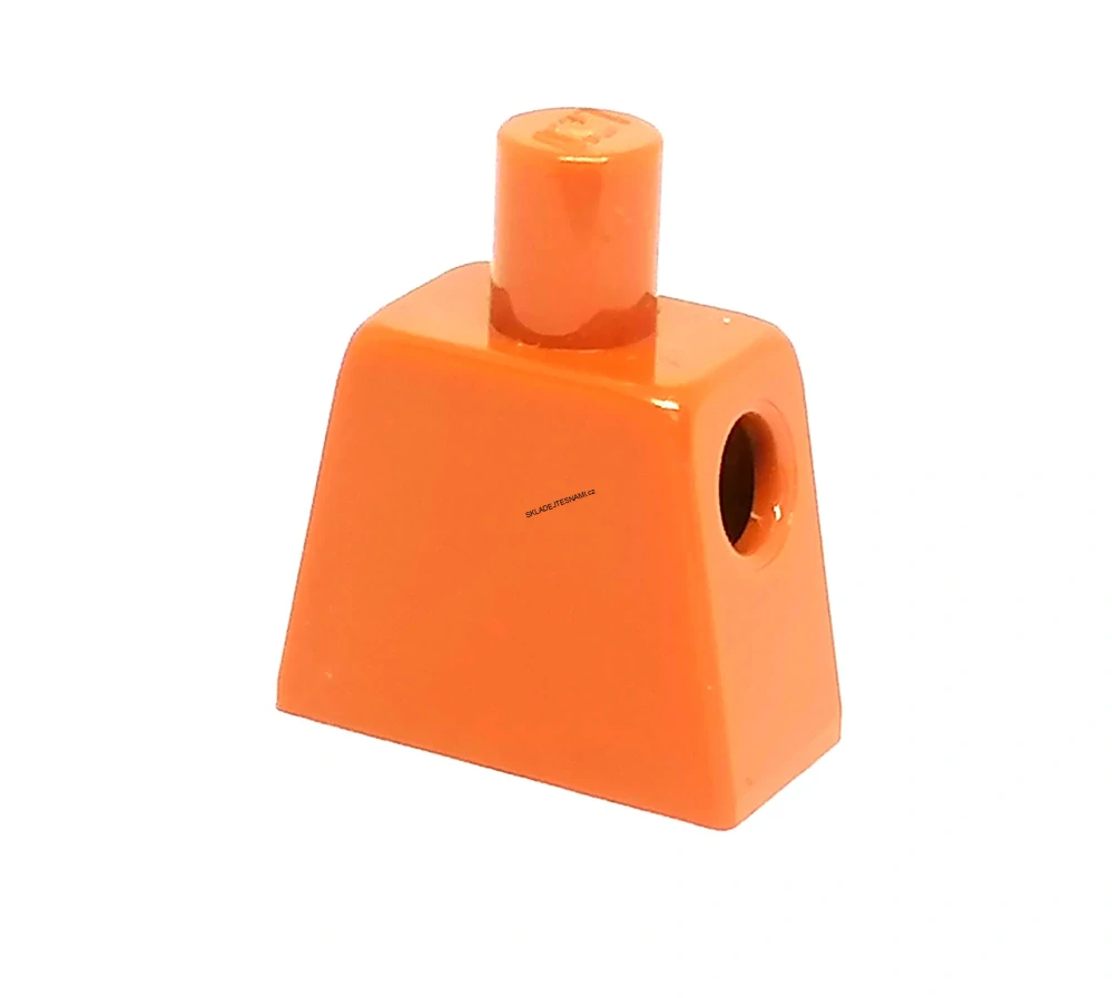 X612 LEGO HRANÝ DÍL TRUP BEZ PAŽÍ REZAVÁ TMAVÁ
