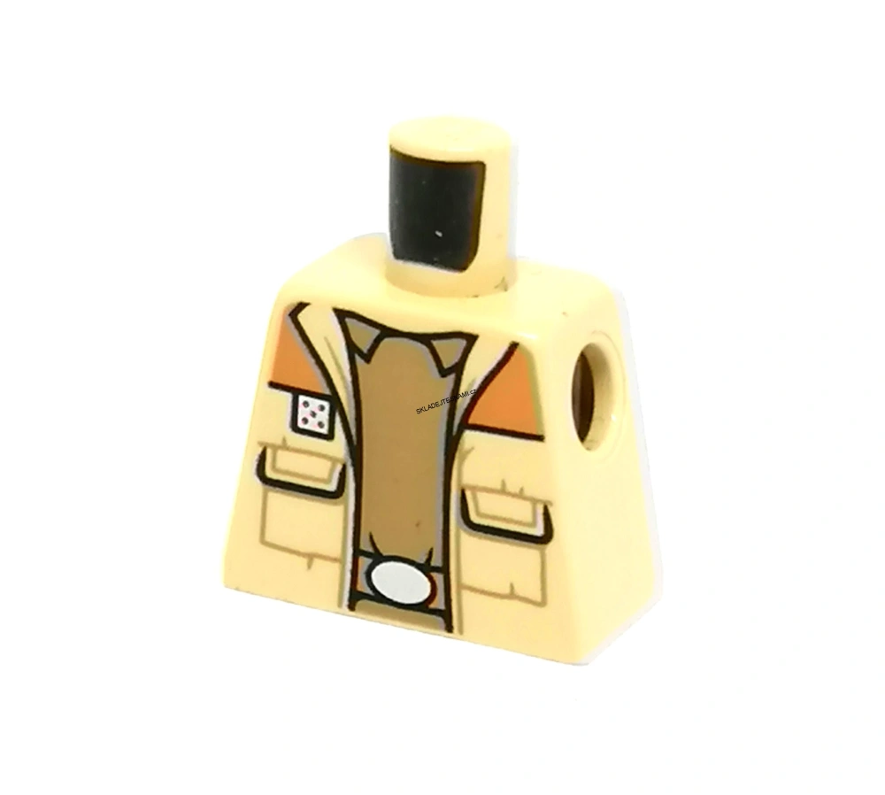 X625 LEGO HRANÝ DÍL TRUP BEZ PAŽÍ BÉŽOVÁ SAFARI OBLEK