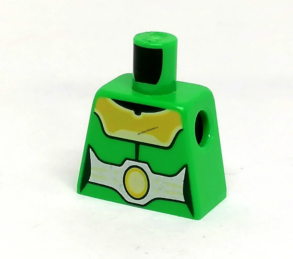 X627 LEGO HRANÝ DÍL TRUP BEZ PAŽÍ ZELENÝ