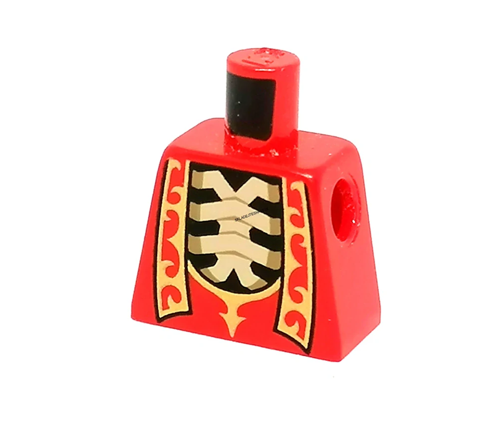 X628 LEGO HRANÝ DÍL TRUP BEZ PAŽÍ ČERVENÝ
