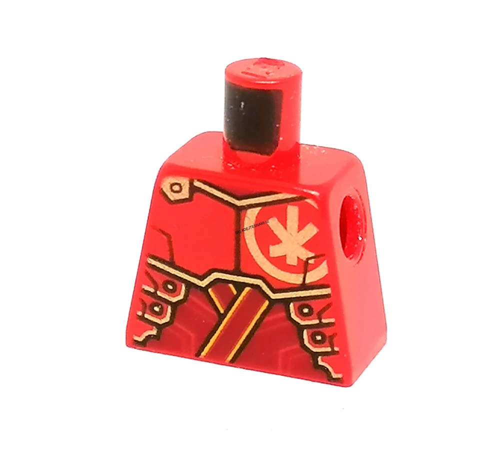 X630 LEGO HRANÝ DÍL TRUP BEZ PAŽÍ ČERVENÝ
