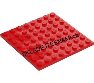 LH3150 LEGO HRANÁ PODLOŽKA DESTIČKA 8X8 ČERVENÁ