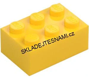 LH3156 LEGO KOSTKA ŽLUTÁ 2X3 NOPKY