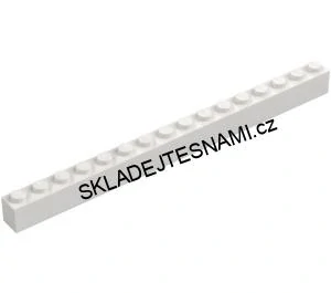 LH3171 LEGO KOSTKA BÍLÁ HRANÁ 1X16 NOPKY