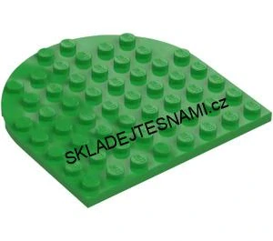 LH3182 LEGO HRANÁ PODLOŽKA PŮLOBLOUK 8X8 ZELENÁ