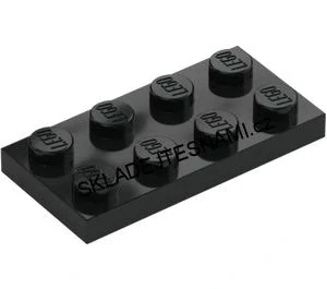 LH3188 LEGO HRANÁ KOSTKA 2X4 NOPKY ČERNÁ