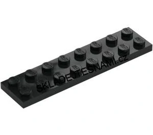 LH3191 LEGO HRANÁ KOSTKA 2X8 NOPKY ČERNÁ