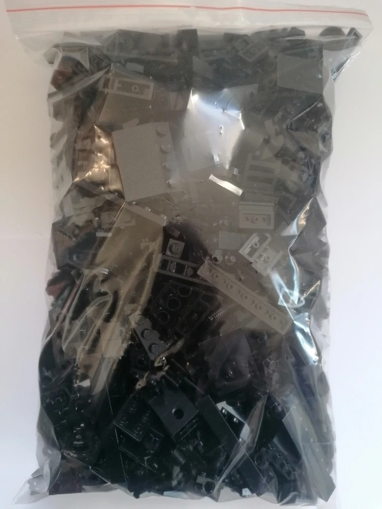 SCL435- HRANÉ LEGO MIX DÍLŮ ČERNÁ - VÁHA 800 GRAMŮ